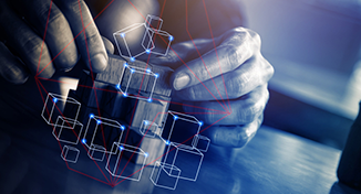 Image of putting puzzle together, representing adding code