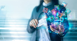 Image of Image of an individual holding a applications